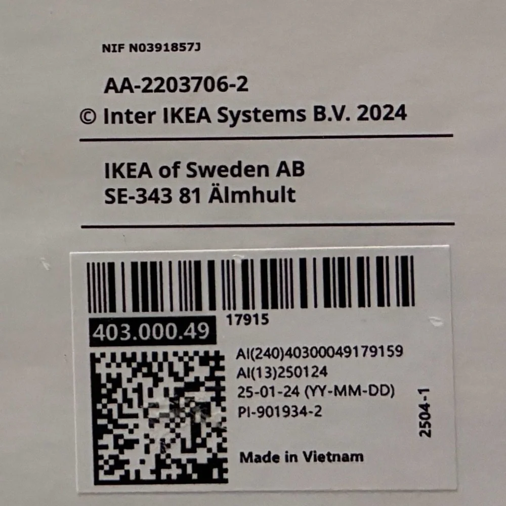 IKEA-SKUBB-White Hanging Closet Organizer